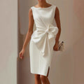 Seraphina bow sculpted elegant dress, view 1