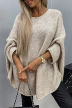 Seraphine Fine-Knit Sweater, Beige