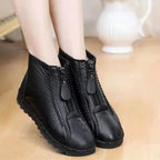 Stella Fleece-Lined Leather Ankle Boots, lining view