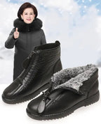 Stella Fleece-Lined Leather Ankle Boots, styled view