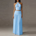 Talullah halter top and maxi skirt set, view 1