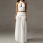 Talullah halter top and maxi skirt set, view 3