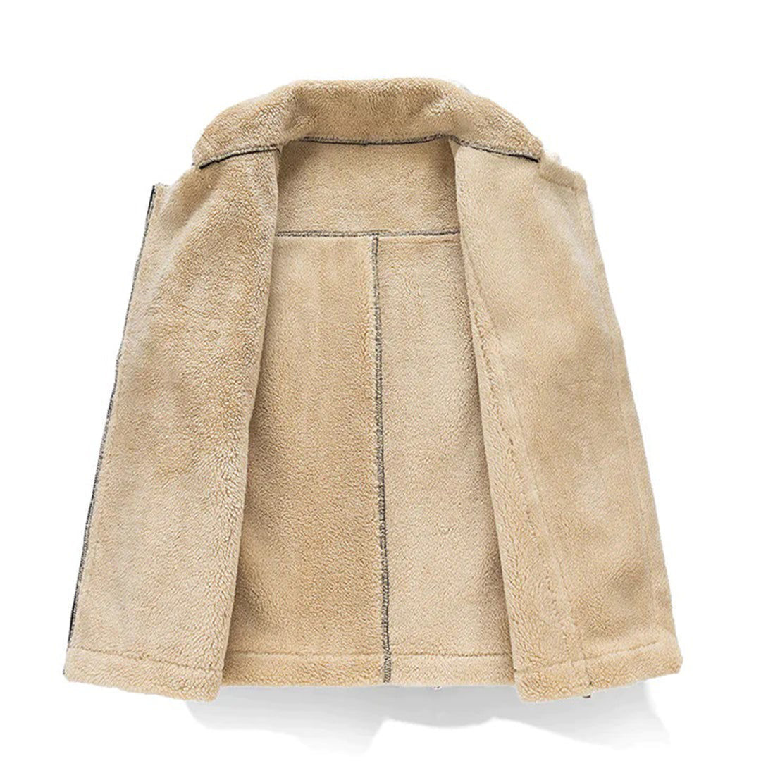 Thea Sherpa Winter Vest, detail view