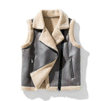 Thea Sherpa Winter Vest, Gray