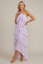 Camila Maxi Dress Floral Halter Tiered