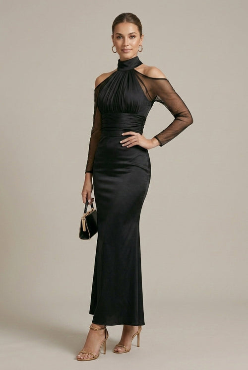 Adriana Maxi Dress Formal Cold-Shoulder Mermaid