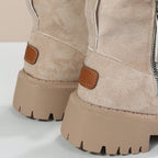 Vienna faux suede fleece-lined slip-on ankle boots, lifestyle view