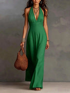 Winnifred halter open-back maxi dress, view 2