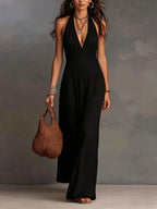 Winnifred halter open-back maxi dress, view 6