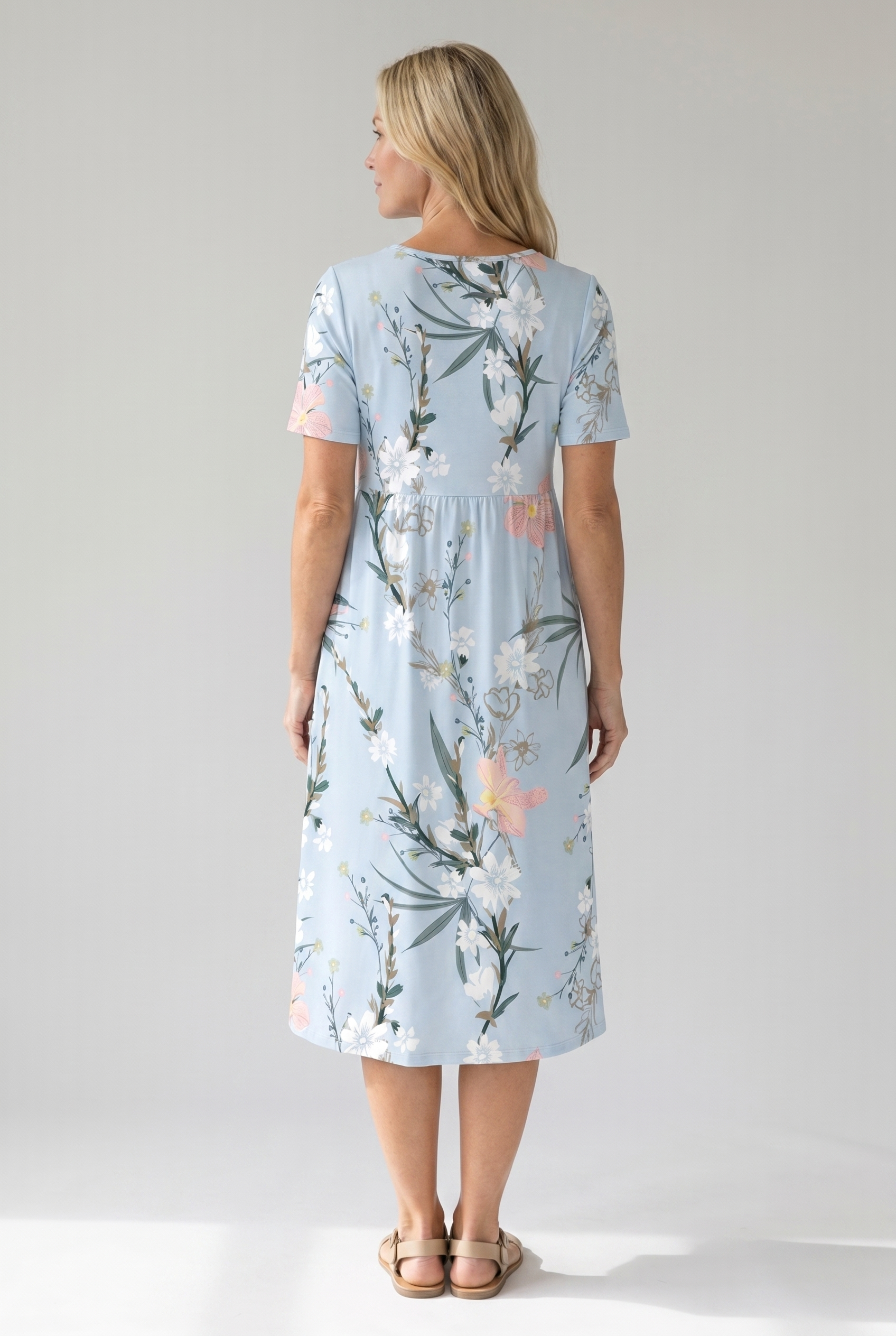 Women's Floral Print Midi Dress