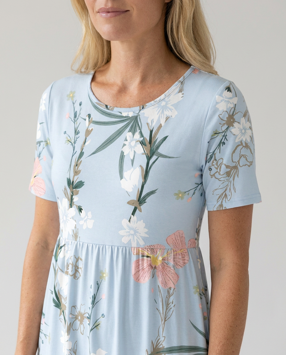 Women's Floral Print Midi Dress